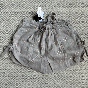 Innika Choo Bloomer linen shorts sz 1/ XS